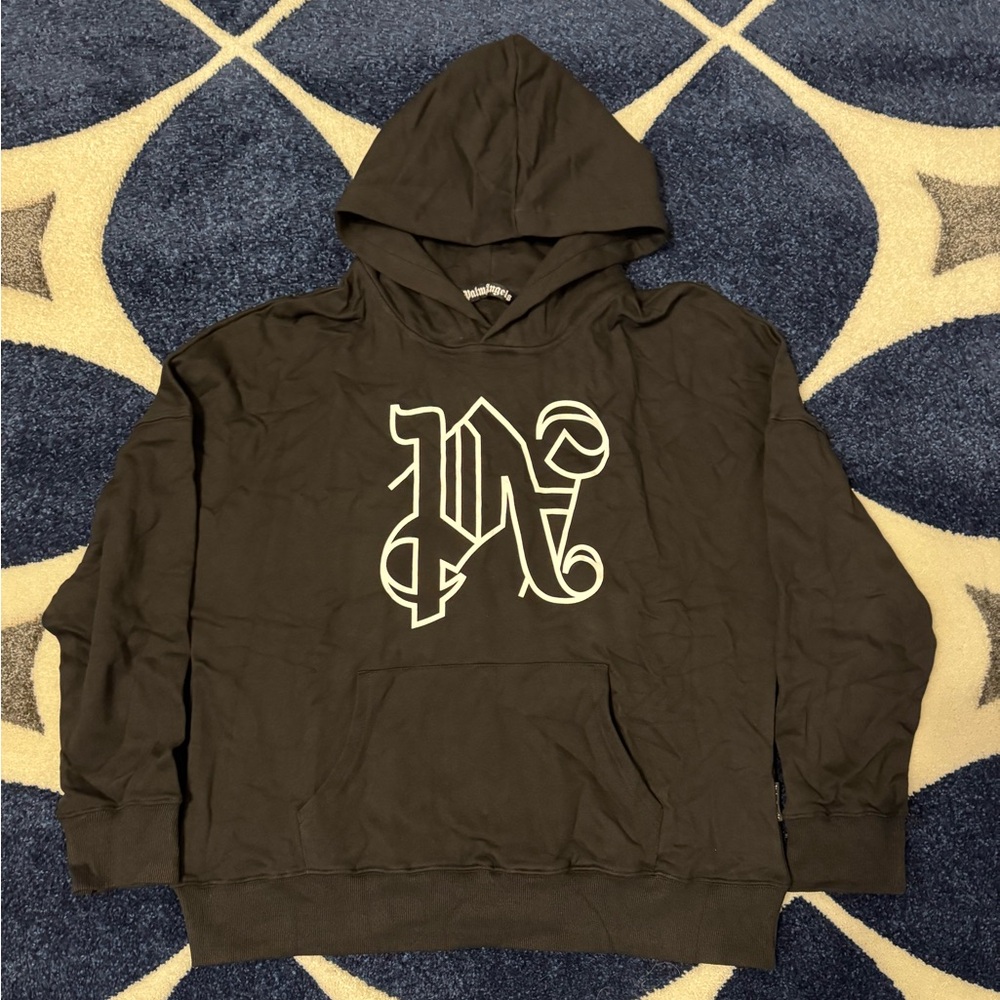 Palm Angels PA Logo Black Hoodie Men’s Large